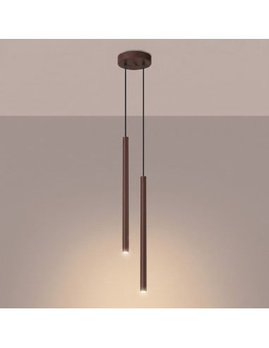 Lampa wisząca PASTELO 2 brązowa
