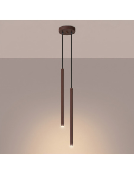 Lampa wisząca PASTELO 2 brązowa
