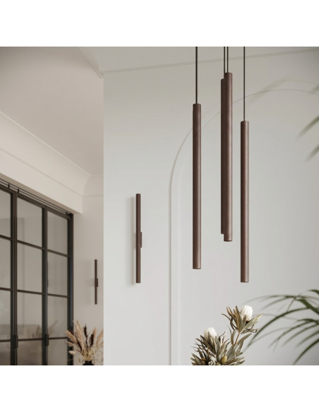 Lampa wisząca PASTELO 3P brązowa