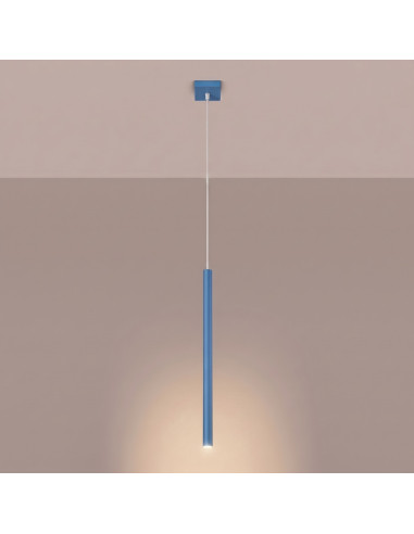 Lampa wisząca PASTELO 1 błękitna