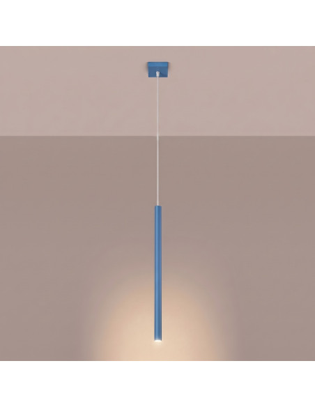 Lampa wisząca PASTELO 1 błękitna
