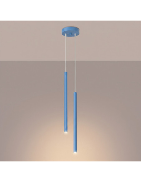 Lampa wisząca PASTELO 2 błękitna