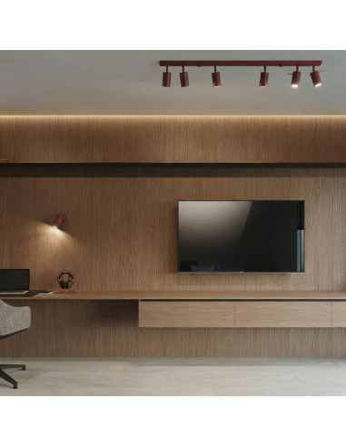 Plafon RING 3L burgund