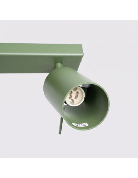 Plafon RING 3L szałwiowy