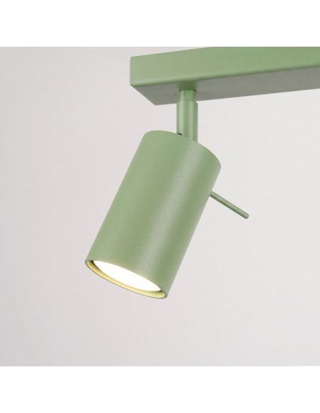 Plafon RING 3L szałwiowy