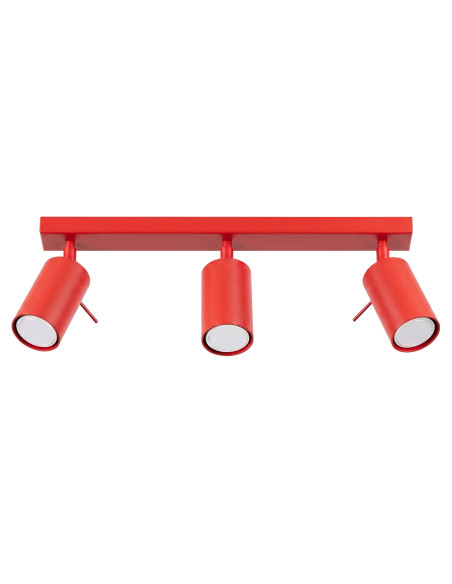 Plafon RING 3L czerwony