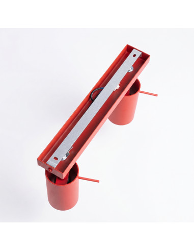 Plafon RING 3L czerwony