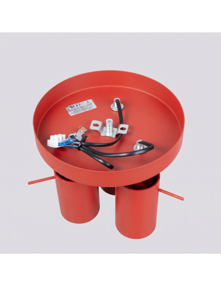Plafon RING 3P czerwony