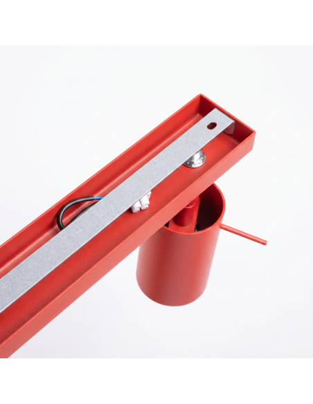 Plafon RING 6L czerwony