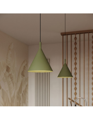 Lampa wisząca NOX 25 zielona oliwka