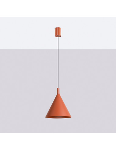 Lampa wisząca NOX 25 ochra czerwona