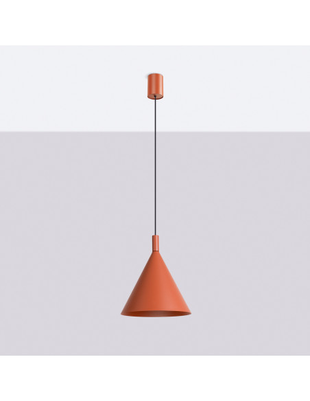 Lampa wisząca NOX 25 ochra czerwona