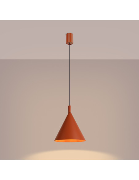 Lampa wisząca NOX 25 ochra czerwona