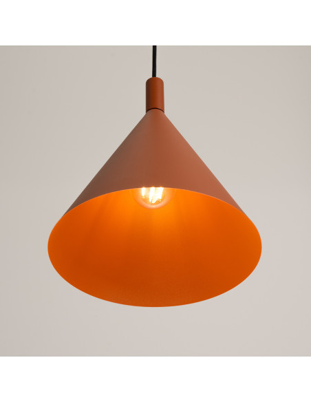 Lampa wisząca NOX 25 ochra czerwona