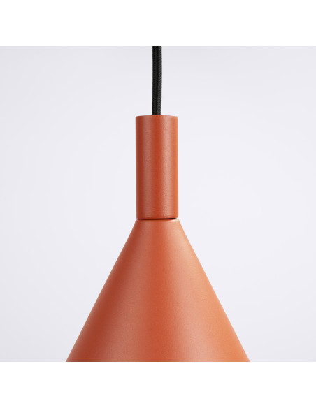 Lampa wisząca NOX 25 ochra czerwona