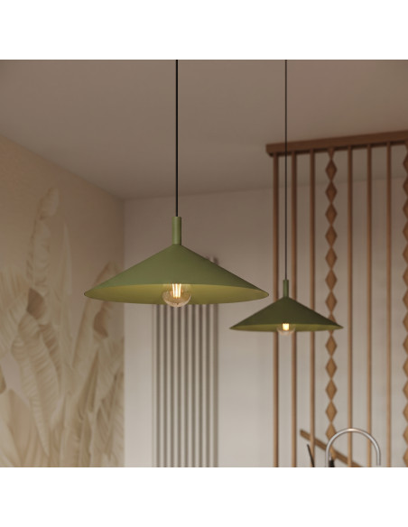 Lampa wisząca NOX 40 zielona oliwka