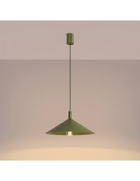Lampa wisząca NOX 40 zielona oliwka