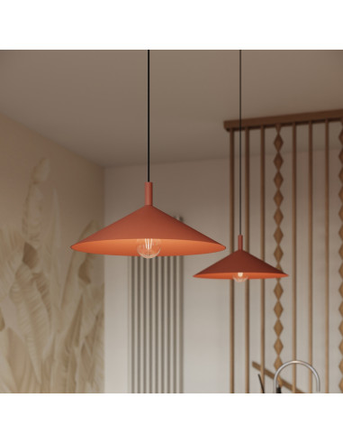 Lampa wisząca NOX 40 ochra czerwona