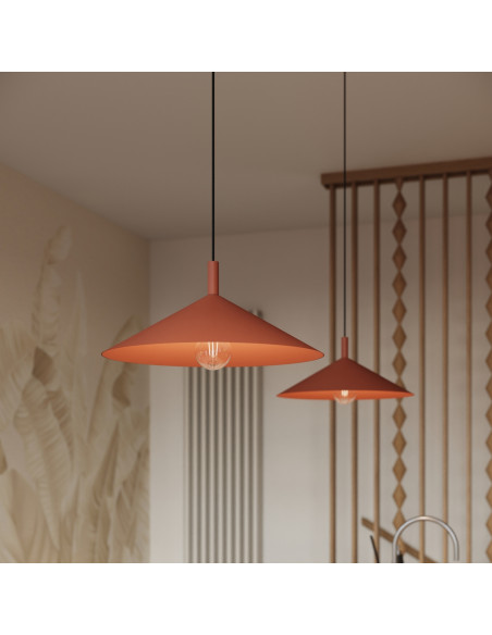 Lampa wisząca NOX 40 ochra czerwona