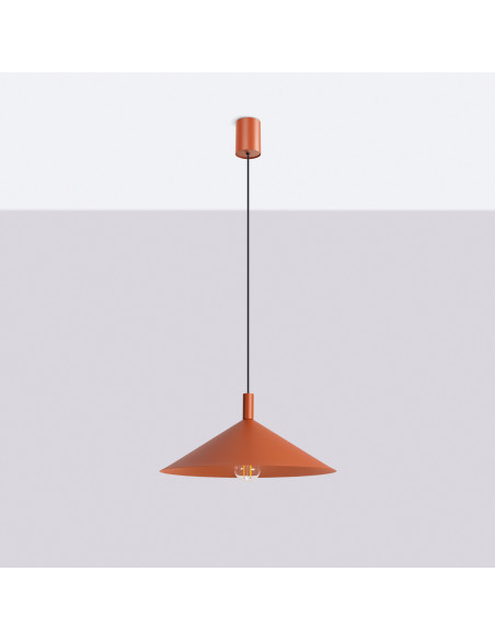Lampa wisząca NOX 40 ochra czerwona