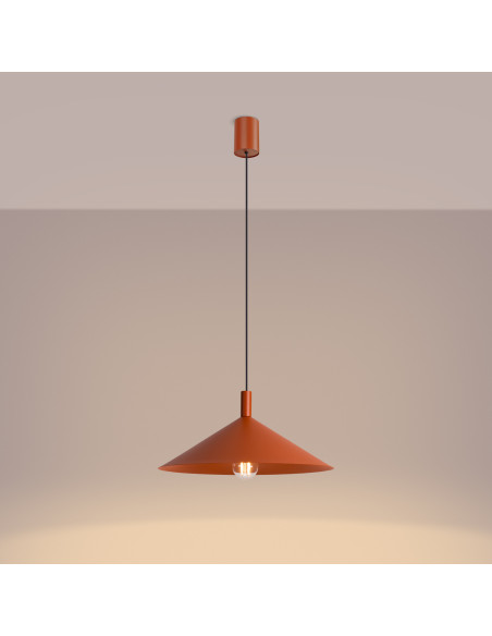 Lampa wisząca NOX 40 ochra czerwona