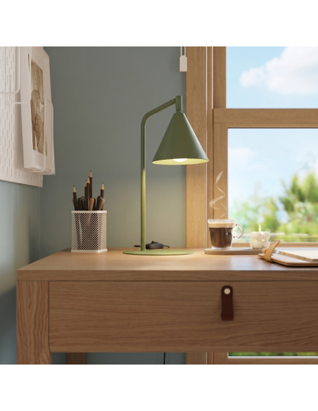 Lampa biurkowa NOX zielona oliwka
