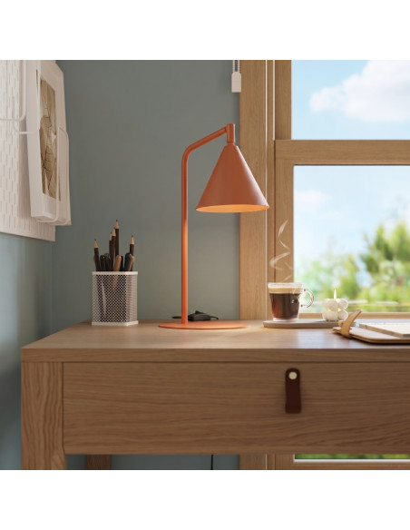 Lampa biurkowa NOX ochra czerwona