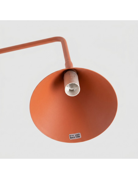 Lampa biurkowa NOX ochra czerwona