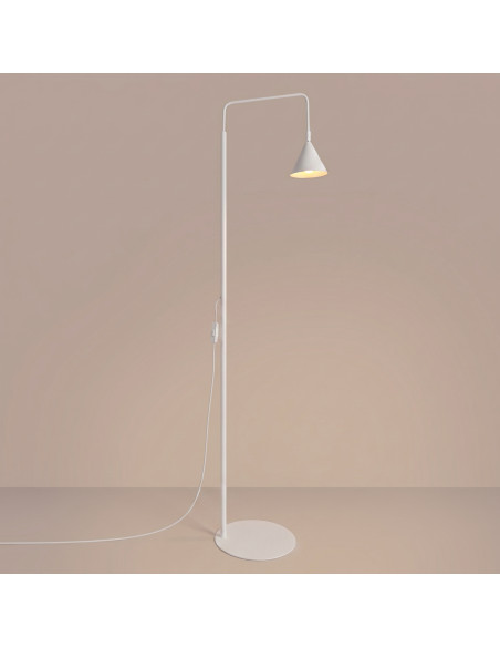 Lampa podłogowa NOX biała