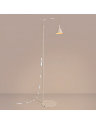 Lampa podłogowa NOX beżowa