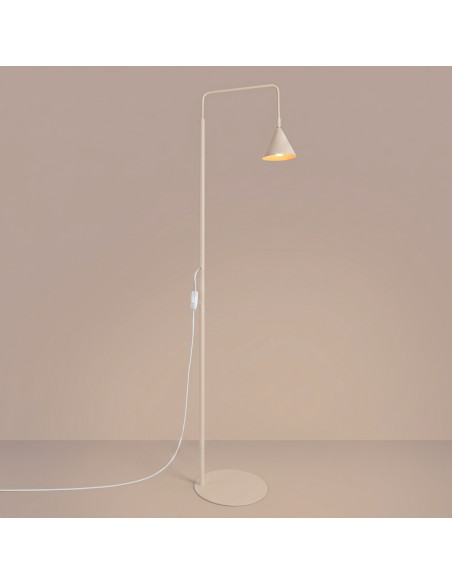 Lampa podłogowa NOX beżowa