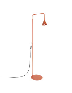 Lampa podłogowa NOX ochra czerwona