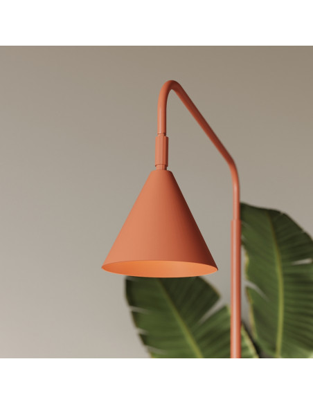 Lampa podłogowa NOX ochra czerwona