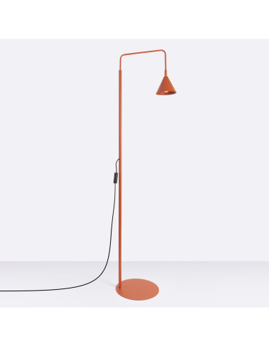 Lampa podłogowa NOX ochra czerwona