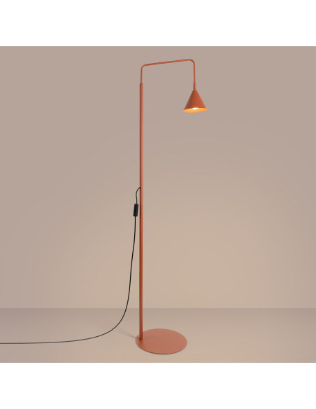 Lampa podłogowa NOX ochra czerwona