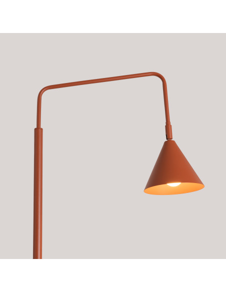 Lampa podłogowa NOX ochra czerwona