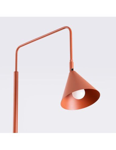 Lampa podłogowa NOX ochra czerwona
