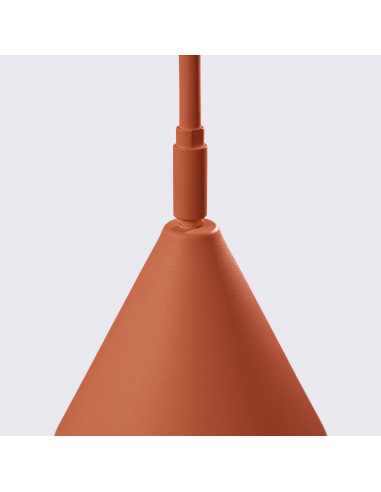 Lampa podłogowa NOX ochra czerwona