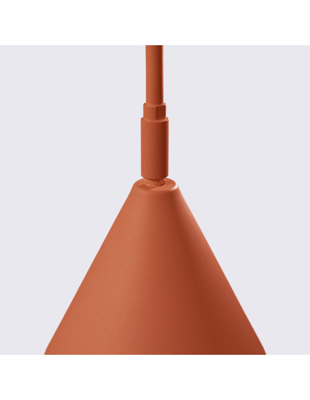 Lampa podłogowa NOX ochra czerwona