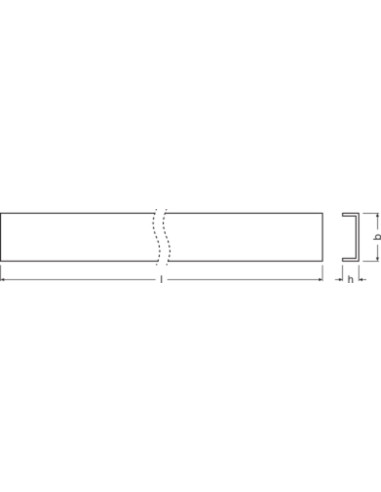 LS AY-PC/P01/D/1 5X10 PRZESŁONA DO PROFILI PASKÓW LED 