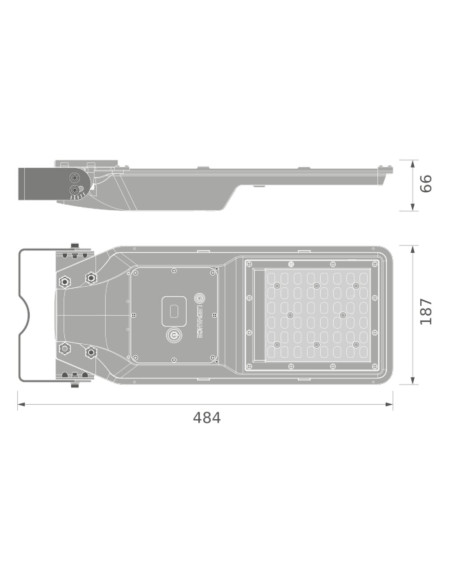 OPRAWA STREETLIGHT ECO SOLAR  5W 865 800lm  BK  