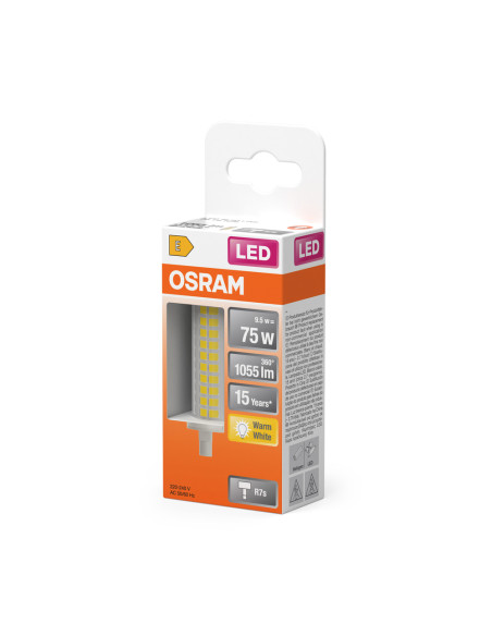 ŻARÓWKA LED SLIM LINE 78 75 9,5W 2700K ciepła biała  1055LM R7S 