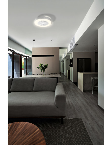 OPRAWA Z WENTYLATOREM SMART WIFI CEILING FAN CYLINDER REM TW PILOT GY 