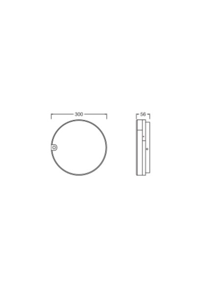 PLAFON LED SURFACE DISC SENSOR PIR 300 V 21W/15W/9W 3000K/4000K 120LM/W IP54 IK10 