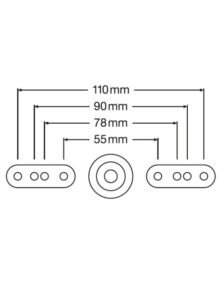 PLAFON LED SURFACE DISC DIM 300 V 21W/15W/9W 3000K/4000K 120LM/W IP54 IK10 