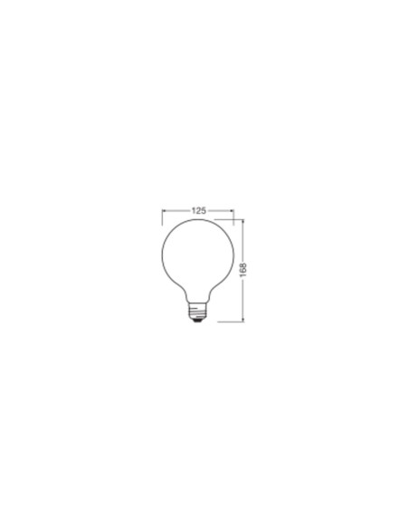 ŻARÓWKA LED STAR RF CL G125 60 5,9W 2700K ciepła biała  GL FR E27 806LM 