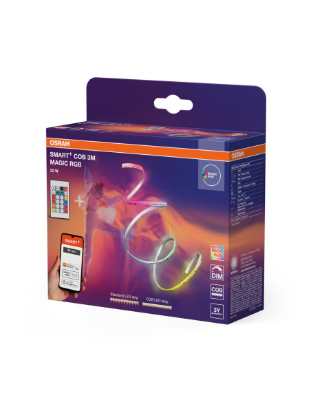 TAŚMA SMART WIFI COB 3M 14W TW 1020LM IP20 PASEK 