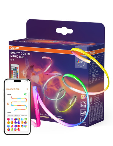 TAŚMA SMART WIFI COB 3M 14W TW 1020LM IP20 PASEK 