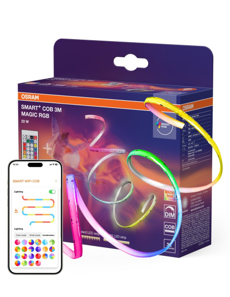 TAŚMA SMART WIFI COB 3M 14W TW 1020LM IP20 PASEK 