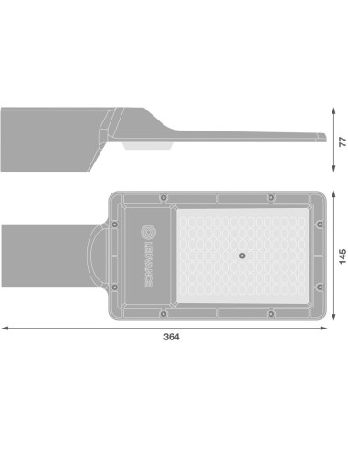 OPRAWA URBAN LITE M 50W 730 5500LM IP65 BK EUE 